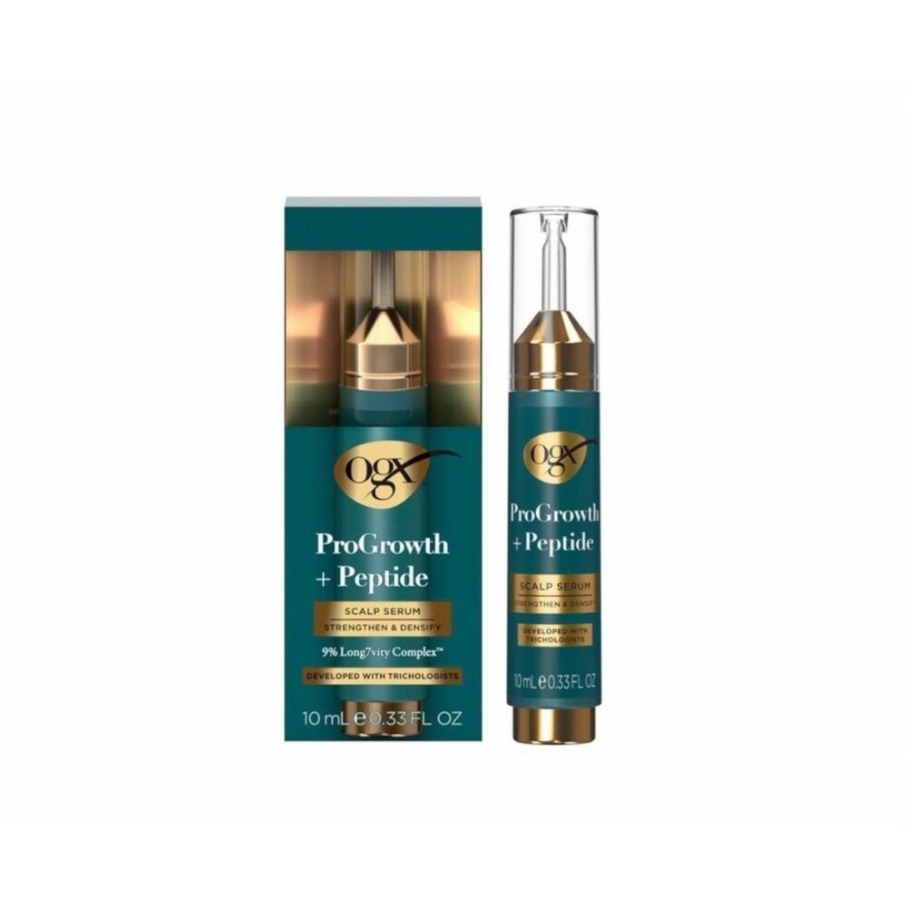 OGX ProGrowth + Peptide Scalp Serum Hair Loss 10ml 0.33oz Fragrance Free NIB